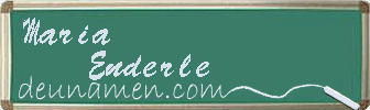 Maria Enderle Visitenkarte